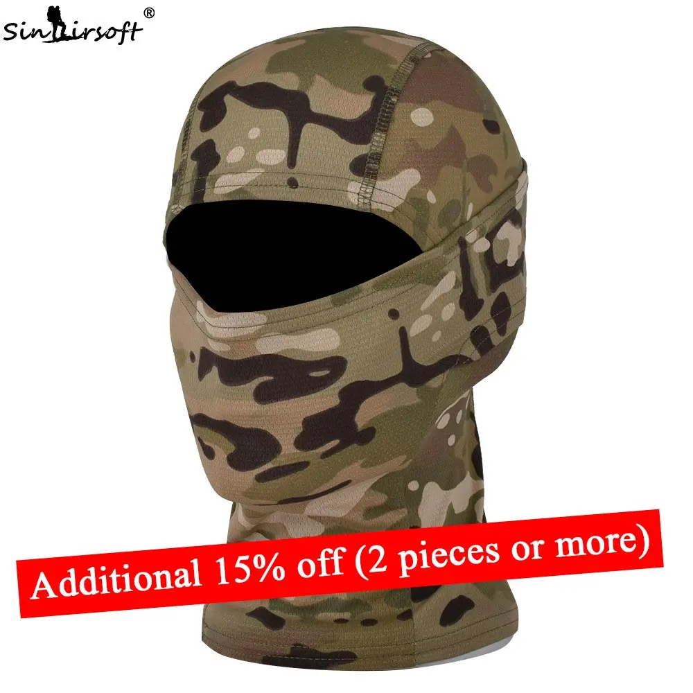 

SINAIRSOFT Breathable Chiefs Rattlesnake Cam Tactical Mask Airsoft Paintball Full Face Mask Motorcycle Hunting Caps LY1300