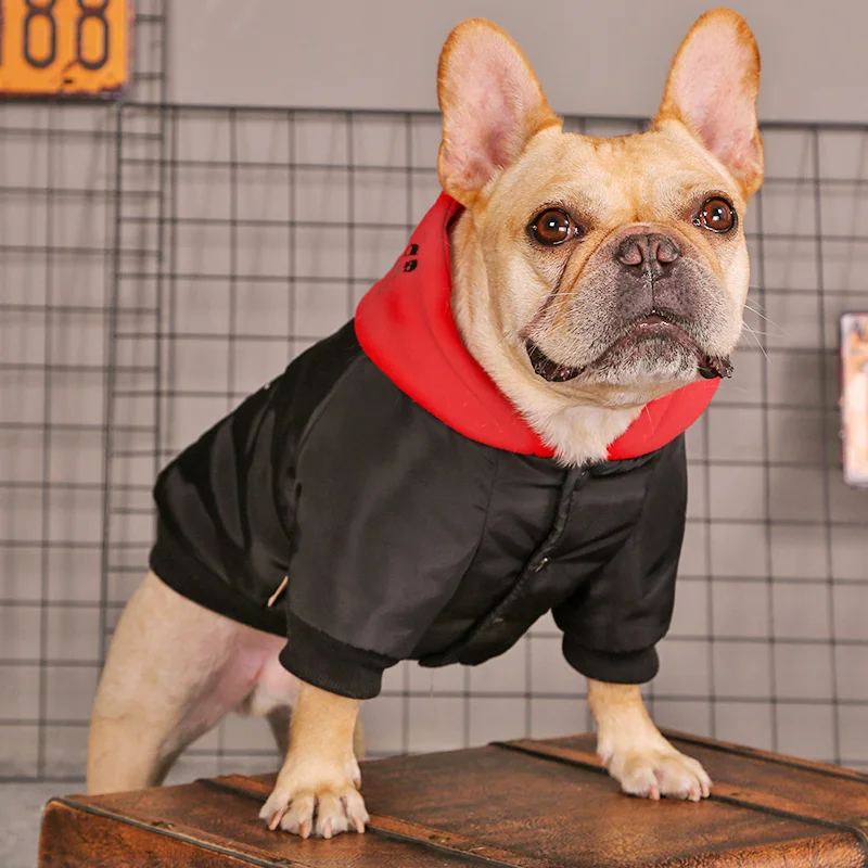Hoopet Winter Pet Coat Dog Cat Hoodie Clothes Winter Apparel Bulldog Schnauzer Corgi Warm Jacket Small Dog Jacket