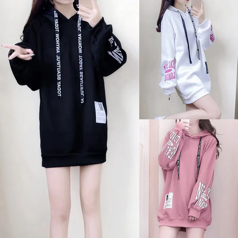 Autumn Winter Korean Style Fashion Loose Letter