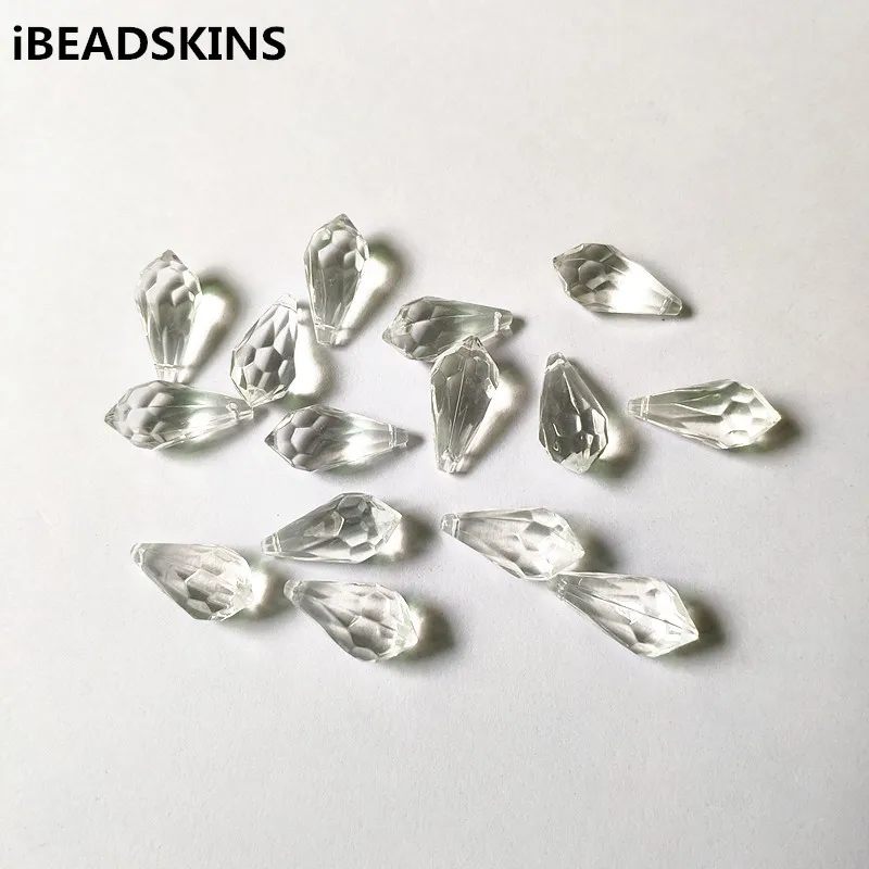 New arrival! 23x11mm 380pcs Clear acrylic Drop shape beads for Necklace Earrings parts hand Made Jewelry DIY | Украшения и