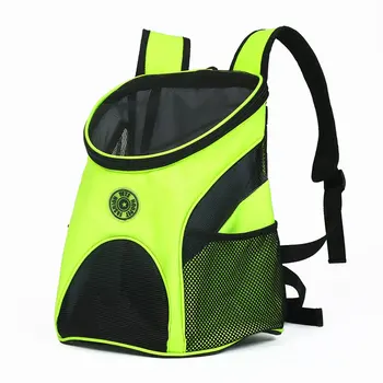 

Portable Pet Carrier Pet Dog Bags Carry Bag Puppy Travel Bag Mesh Double Shoulder Backpack with Adjustable Belt Socket