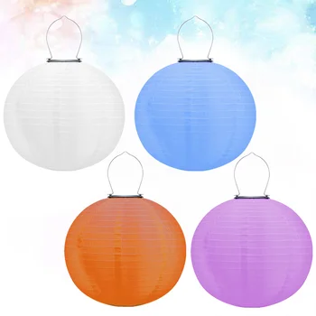 

4PCS LED Solar Lantern Foldable Decorative Lantern for Festival Pathway