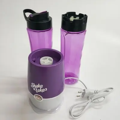 Purple Портативная Мини электрическая соковыжималка 500 мл многофункциональный фруктовый блендер для овощей DIY соковыжималка для напитков - Цвет: Purple