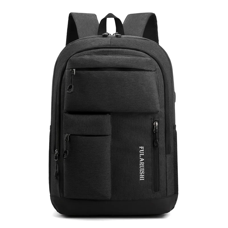 Высококачественный мужской рюкзак для ноутбука, черный рюкзак для путешествий, школьные сумки для мальчиков-подростков, Mochila