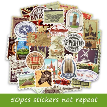 

Stamp Element Sticker 50pcs Stickers Computer Notebook Skin Decorative For acer/Asus/lenovo/Dell/HP/macbook Pro Free Shipping