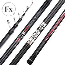 FX project Telescopic Portable Bolo Fishing Rod Spinning Casting 3.8/4.5/5.2/6M Travel Ultra Light float fishing 20-40G pole rod