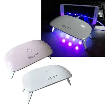 

6W Mini Size Mouse UV Dryer Nail Lamp Portable USB UV LED Nail Dryer Light 45S 60S Timer Setting UV Resin Curing Lamp