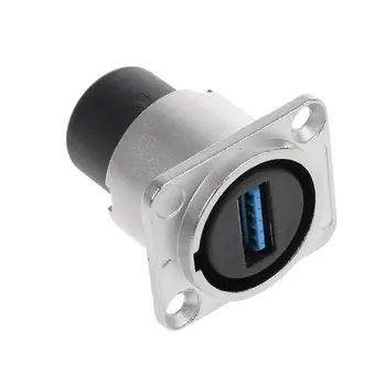 

2020 New USB 3.0 Socket Metal D type Female to Female Connector Panel Mounting Holder Adapter Support