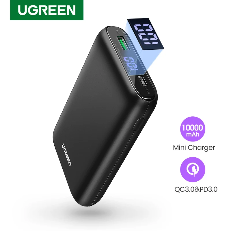  Ugreen Power Bank 10000mAh Portable External Battery Charger Quick Charge 4.0 3.0 Poverbank for Xiaomi Mi iPhone 11 PD Powerbank 