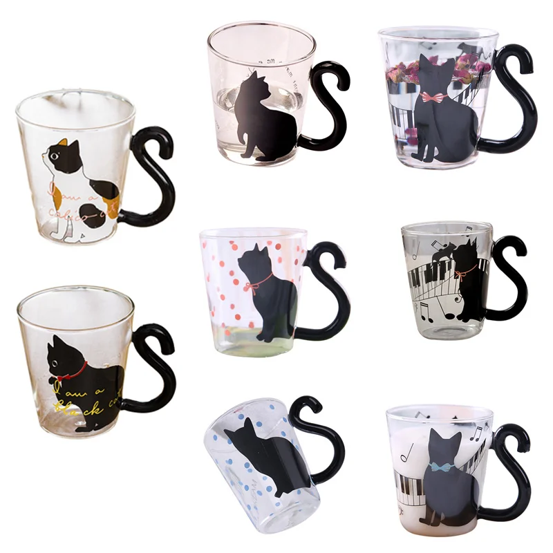 Drinking Insulation Double Wall Glass Tea Cup Double Coffee Mugs With the Handle Mugs Milk Creative Gift Drinkware