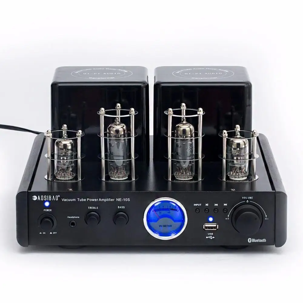 NE-10S Встроенный 4,0 Bluetooth MP3 без потерь WAV USB 220 В 25 Вт 2,0 канальный трубчатый домашний HIFI ламповый усилитель