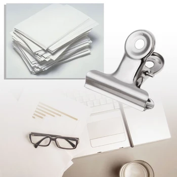 

10Pcs Metal Bulldog Grip Clip Food Sealer Bag Clamp Paper Document Ticket Binder