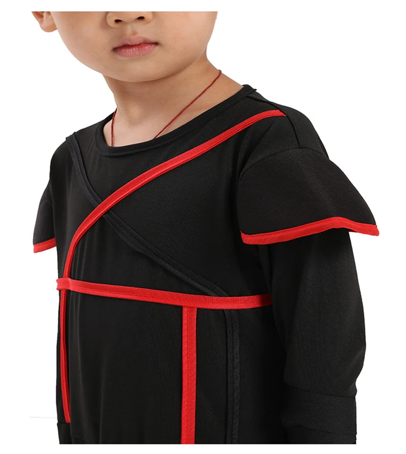 Kids Ninja Costume Uniforms Boy Girl Halloween Party Fancy Costumes Children Warrior Samurai Ninja Cosplay Suit Clothes Set Gift anime dress