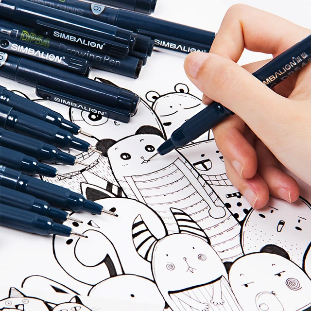 10pcs Promotional Cheap Marker Pen Good Quality Drawing Sketch