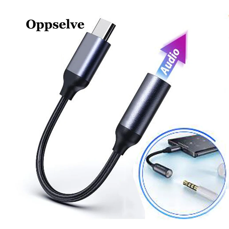USB Type C to 3.5mm Headphone Jack 3.5 AUX Cable For Huawei P30 P20 pro Xiaomi Mi 9 8 se Oneplus 7 Audio Adapter | Мобильные