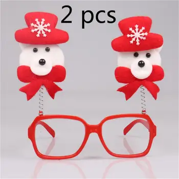 

2pcs Christmas Party Funny Glasses Adult children Cartoon Party Glasses Halloween Christmas Decorations For Kids Christmas Gifts
