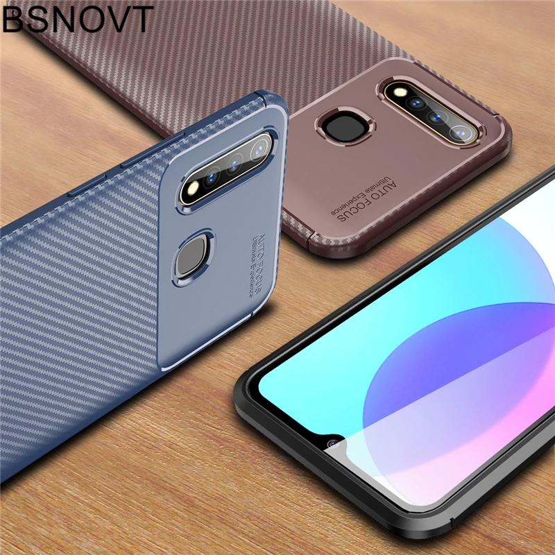 ДЛЯ Vivo U3 чехол мягкий силиконовый тонкий корпус из углеродного волокна 6 53 дюймов
