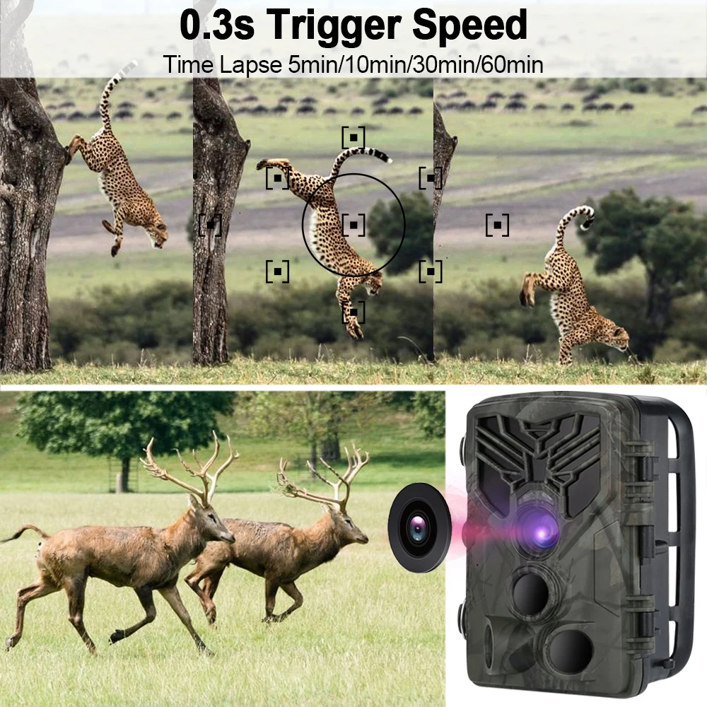 Wi-Fi камера для слежения, беспроводная камера для наблюдения, Охотничья камера s с пультом дистанционного управления, 1080 P, 16 МП, камера для фото, ночное видение, камера для дикой природы