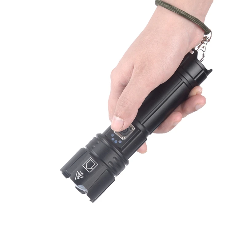 P70 Lamp Beads Waterproof IPX4 Led Flashlight Torch Usb Rechargeable Zoom Led Torch for Outdoor Riding