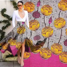 Цена по акции цветы Африканский Воск принты ткань удобный голландский воск Анкара ткани 6 ярдов