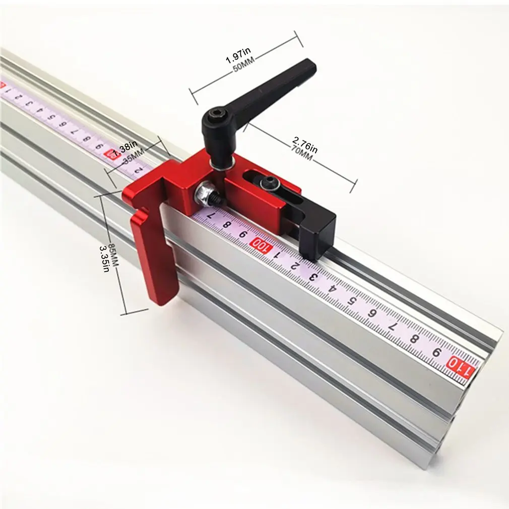 Торцовочный Калибр 75 мм высота алюминиевого профиля 75 мм высота Т-треков стопор деревообрабатывающий инструмент торцовочный Калибр Таблица пила