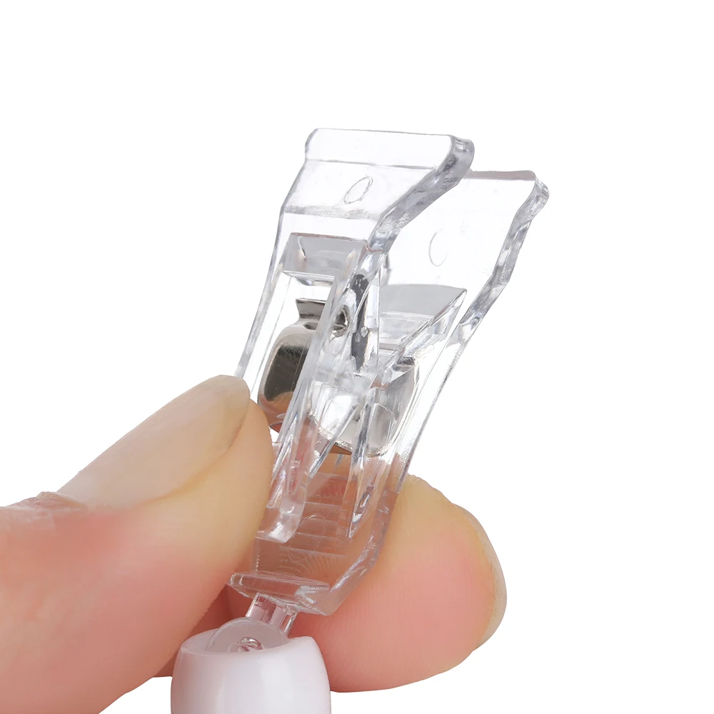 1 шт. прозрачные пластиковые двойные зажимы регулируемый держатель карты