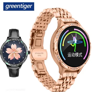 

Greentiger Smart Watch Women Heart Rate Monitor Blood Pressure oxygen Fitness Tracker Female sports M9 Smartwatch PK M8 H8 AK12