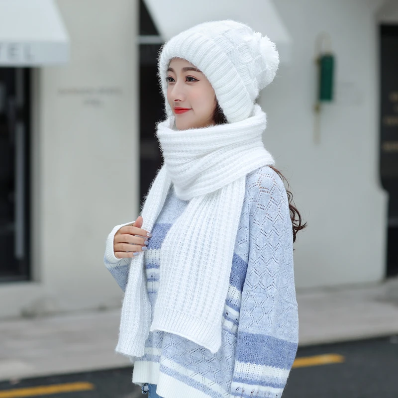 Gorros y de invierno para mujer, bufandas bufandas tejidas, bufandas lana de Cachemira de invierno ha|Los de sombrero y gorros| - AliExpress