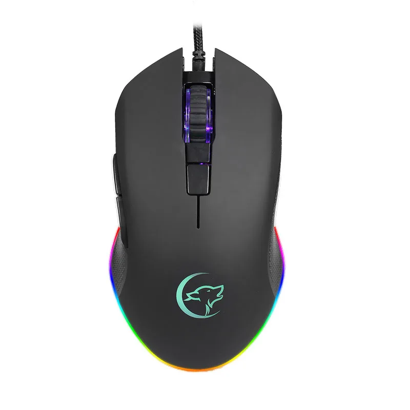 G812 игровая оптическая проводная мышь красочный дыхательный светильник