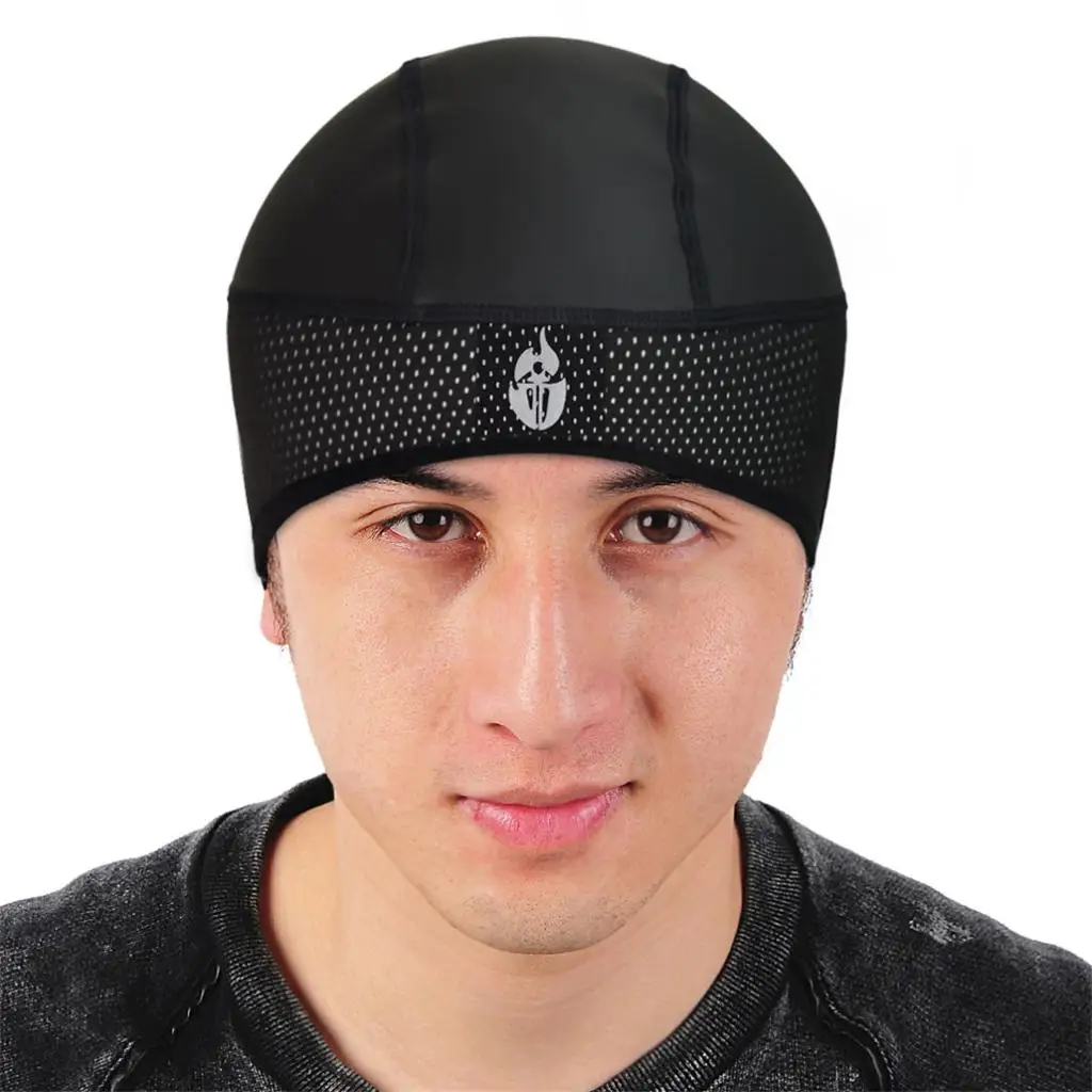 Bike Ski Hat Snow Beanie Sports Windproof Cap Outdoor Black One Size  Cycling Hat for Winter