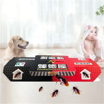 

1-10Pcs Cockroach House Cockroach Trap Repellent Killing Bait Strong Sticky Catcher Traps Insect Pest Repeller Eco- friendly
