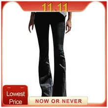 Расклешенные джинсы, женские брюки с высокой талией, свободные джинсы, брюки для женщин, уличная одежда для мам, эластичные длинные джинсы, узкие брюки