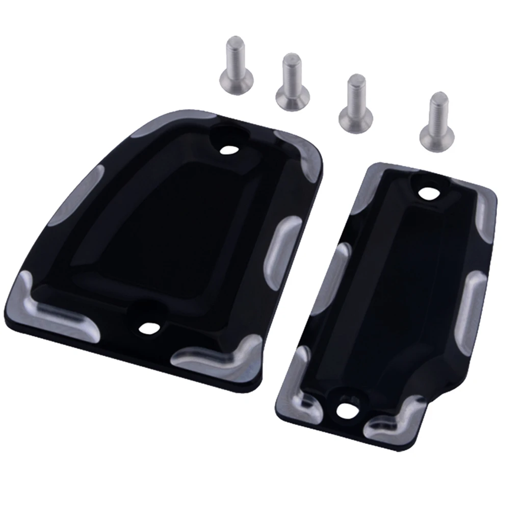 2pcs CNC Brake Fluid Reservoir Cap Cover for Indian Scout Sixty 2015-2018