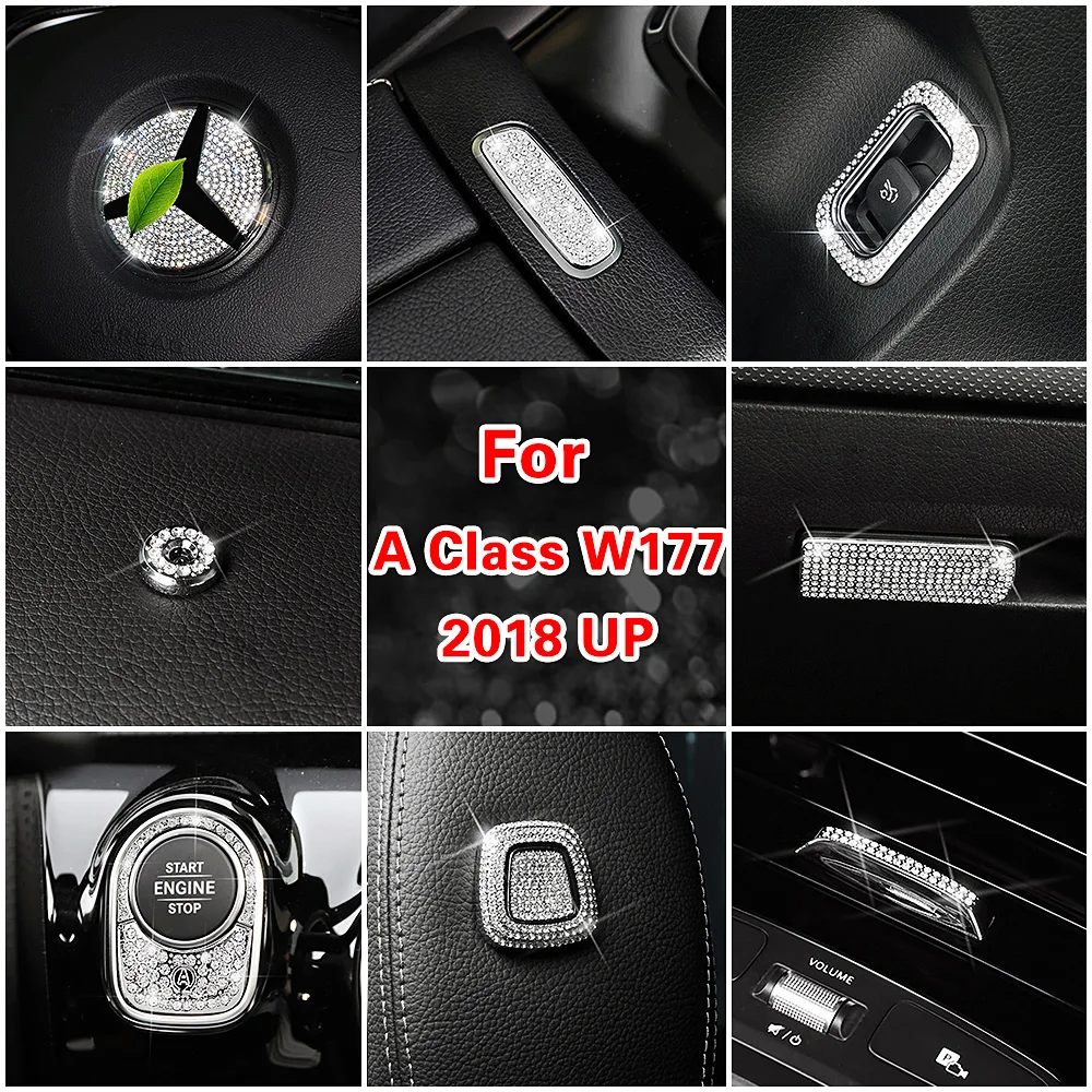 Для Mercedes Benz A Class W177 2018 2019 2020 A180 A200 A220 A250 A35 AMG внутренние молдинги Алмазный чехол