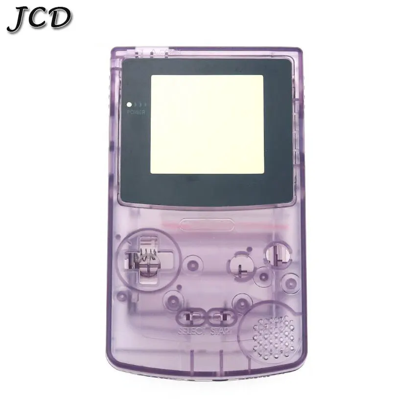 clear purple JCD полный корпус оболочка Крышка для nintendo Gameboy цвет для GBC Ремонт Часть корпус оболочка Пакет с кнопкой набор - Цвет: clear purple