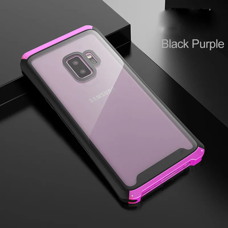 Роскошный металлический чехол S9 для samsung S9, металлический корпус, оправа закаленное стекло, защита от падения, чехол для samsung Galaxy S9, защитный чехол, Funda