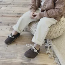 Осень, стиль, Детские однотонные Саржевые брюки в Корейском стиле, повседневные модные штаны для мальчиков