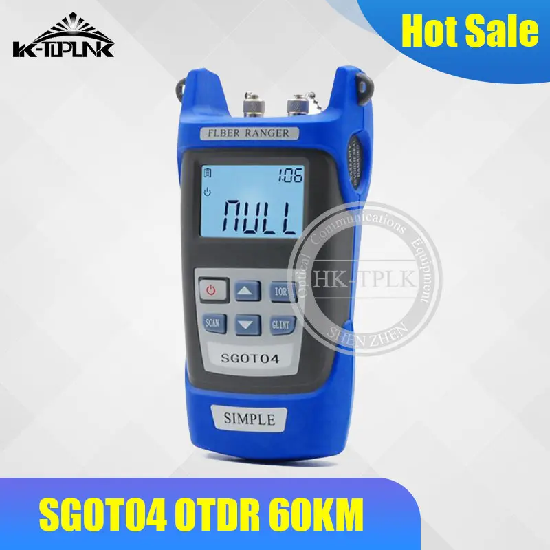 Handheld SGOT04 OTDR 60KM Optical Fiber Find Fault Tester 1310/1550nm