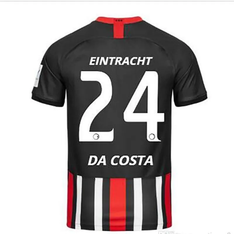 19 20 взрослых комплект Eintracht Frankfurt футбольная Джерси Домашняя Frankfurt Europa League HALLER KOSTIC JOVIC REBIC футбольные майки