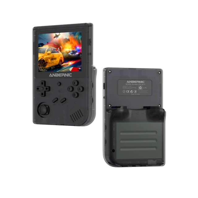 RG351V Handheld Game Console , Open Source System Built-in WiFi Online  Sparring 64G TF Card 2500 Classic Games , 3.5inch IPS Screen Retro Game  Console