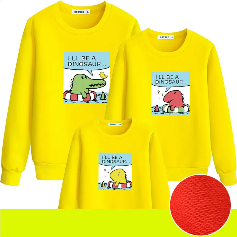 Весенне-осенне-зимняя одежда для всей семьи; 6 цветов; Повседневный свитер; Одинаковая одежда для мамы и дочки; одежда для всей семьи; CL128 - Цвет: Цвет: желтый
