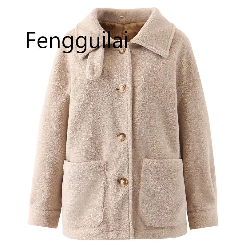

Elegant Faux Fur Coat Women 2019 Autumn Winter Warm Soft Zipper Fur Jacket Female Plush Overcoat Pocket Casual Teddy Outwear