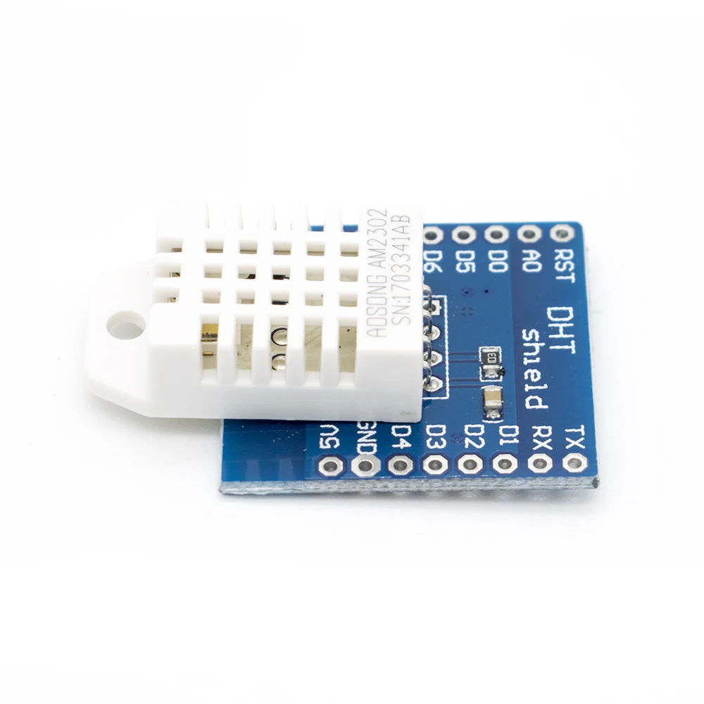 1 шт. DHT щит для Wemos D1 Mini DHT22 одноавтобусный цифровой модуль датчика температуры и влажности с подходящими контактами