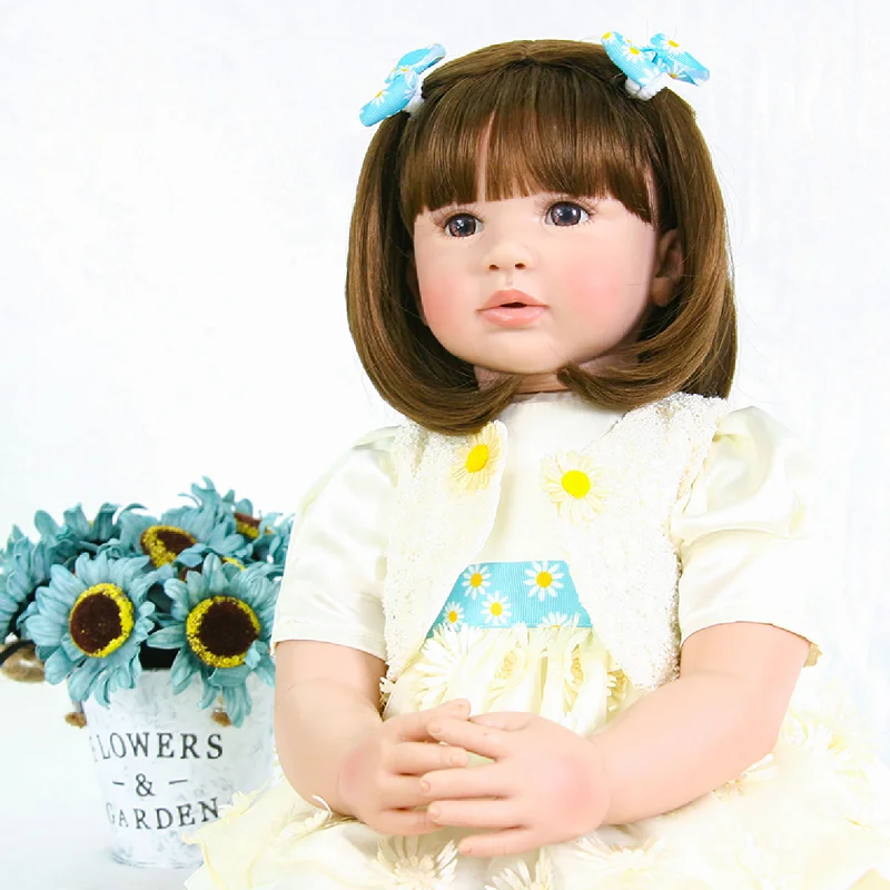 60 см Силиконовая голова руки и ноги с одеждой тела реалистичные Reborn Baby лучшая виниловая кукла предназначена для коллекционеров Deeply Belie