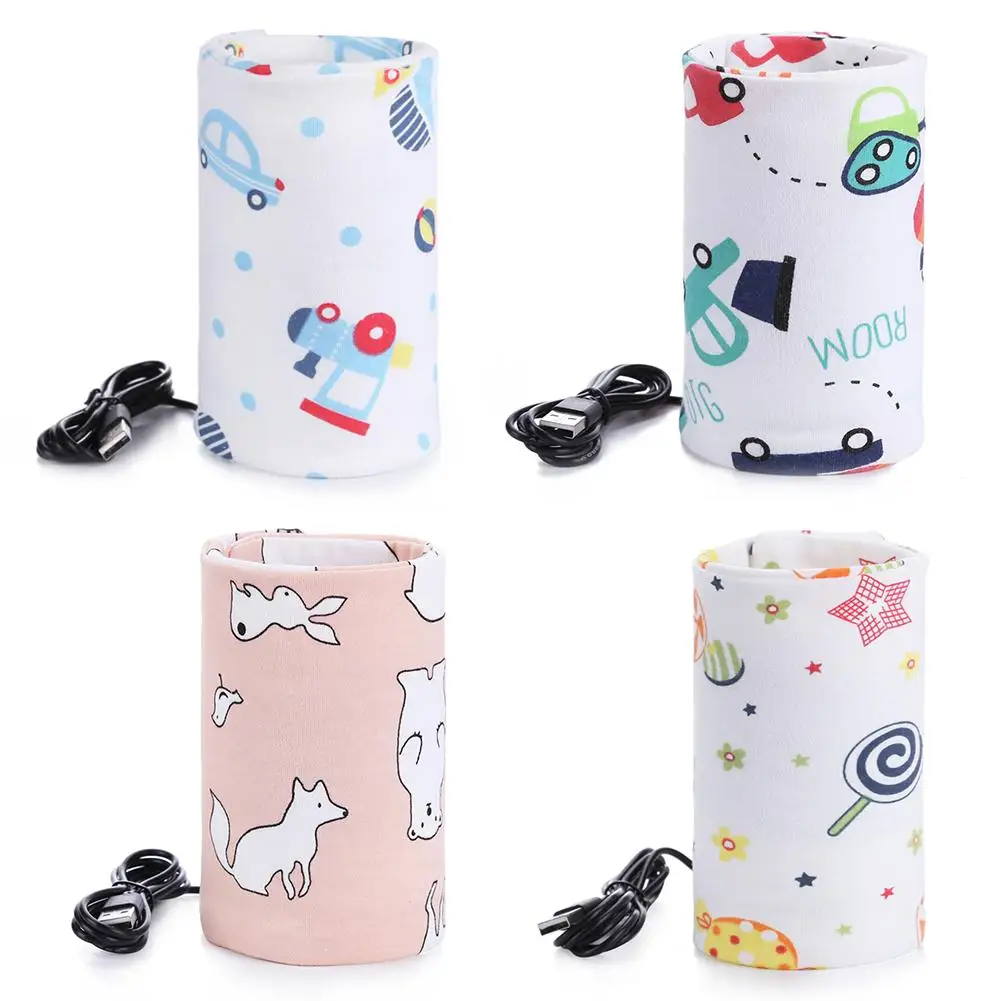 

USB Milk Warmer Insulated Bag Portable Travel Cup Warmer Baby Nursing Bottle Cover Warmer Heater Bag Infant Feeding Bottle Bags