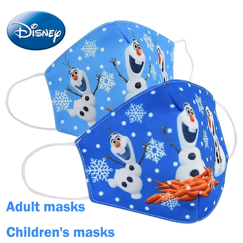 

Disney Children Masks Frozen Mask Cartoon cute Dustproof Reusable Breathable Anti-haze Kids Masks Birthday Gifts for Girls