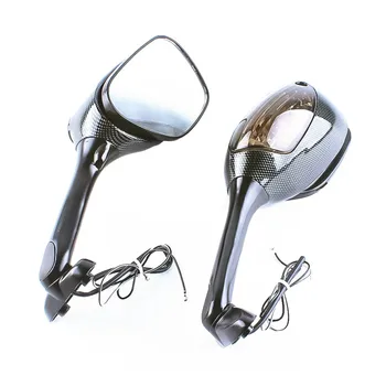 

1 Pair Motorcycle Rear View Mirrors LED Turn Signal For Suzuki GSXR1000 2005-2015 GSXR600/750 2006-2015 Motor Accessories