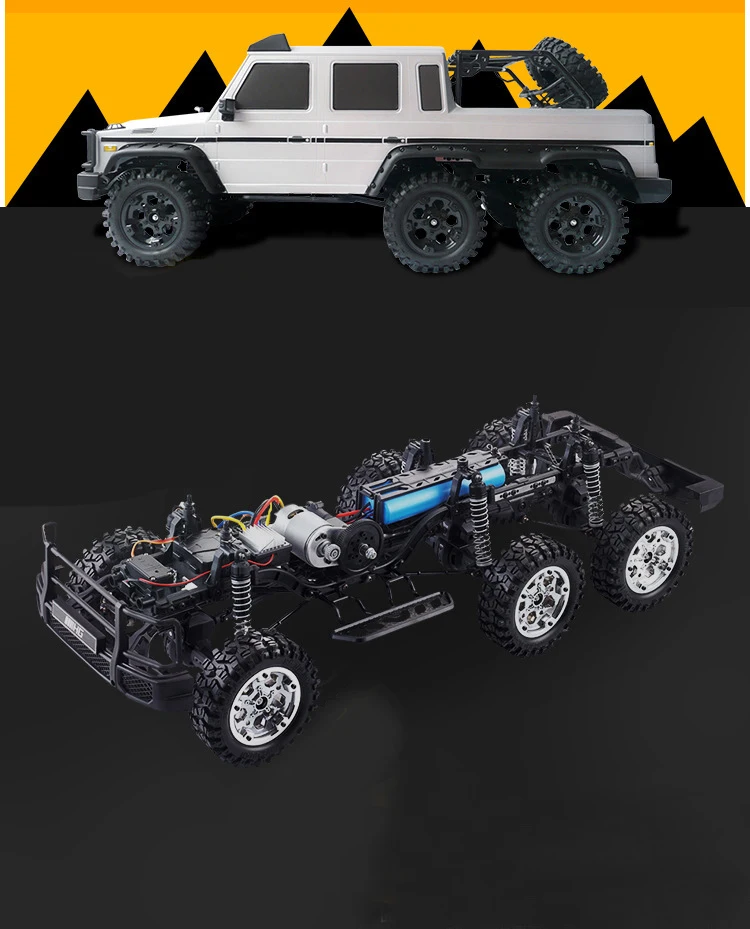 HG-P601 1:10 Mercedes AMG G63 модель автомобиля 2,4G с дистанционным управлением 6x6 6 drive climbcross