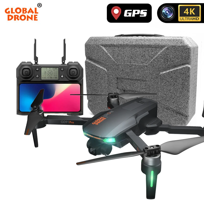 US $131.30 4k Gps Dron Quadrocopter With Hd 2 Axis Servo Gimbal Camera Anti Shake Follow Me Rc Quadcopter Drones Vs K20 F11 Sg906 Pro