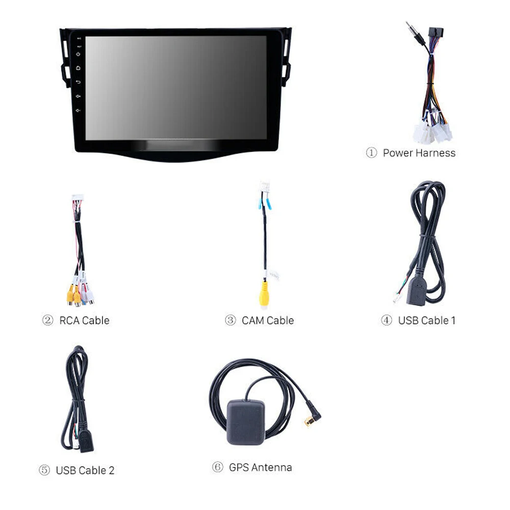 9 "2Din Android 1 автомобильное радио GPS навигация для Toyota RAV4 Rav 4 2007 2008 2009 2010 2011